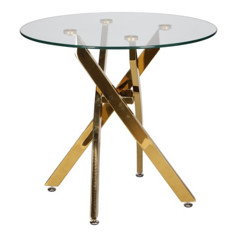 OKRĄGŁY SZKLANY STOLIK GLAMOUR, ZŁOTY METAL, NOWOCZESNY, DO SALONU, 60 CM OKRĄGŁY SZKLANY STOLIK GLAMOUR, ZŁOTY METAL, NOWOCZESNY, DO SALONU, 60 CM