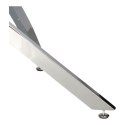 NOWOCZESNY SZKLANY STOLIK KAWOWY GLAMOUR, OKRĄGŁY, CHROMOWANY METAL, 90 CM