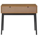 KONSOLA RETRO LOFT, JODEŁKA, DĄB, CZARNE NOGI, 2 SZUFLADY, DO SALONU
