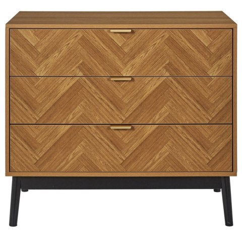 SKANDYNAWSKA KOMODA RETRO, JODEŁKA, 3 SZUFLADY, DĄB, DO SALONU, 90 CM SKANDYNAWSKA KOMODA RETRO, JODEŁKA, 3 SZUFLADY, DĄB, DO SALONU, 90 CM