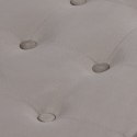 Pufa składana XL z guzikami - 60x38x38cm aksamit beż x 4