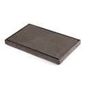 Pufa składana XL z guzikami - 60x38x38cm aksamit brąz x 4