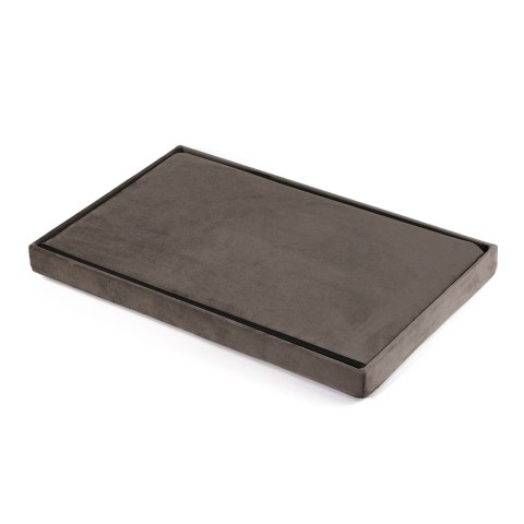 Pufa składana XL z guzikami - 60x38x38cm aksamit brąz x 4 Pufa składana XL z guzikami - 60x38x38cm aksamit brąz x 4