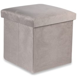 Pufa składana M - 30x30x30cm aksamit beż x 16