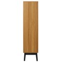SKANDYNAWSKI REGAŁ RETRO, JODEŁKA, SZUFLADY, SZAFKI, DĄB, DO SALONU, 140 CM
