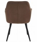Krzesło JORK - brąz aksamit / nogi czarne x 1
