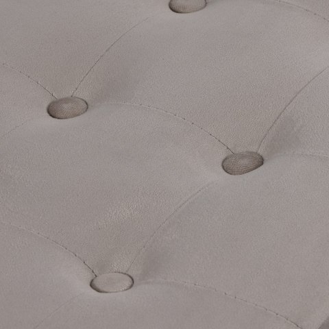 Pufa składana XL z guzikami - 60x38x38cm aksamit beż x 4 Pufa składana XL z guzikami - 60x38x38cm aksamit beż x 4