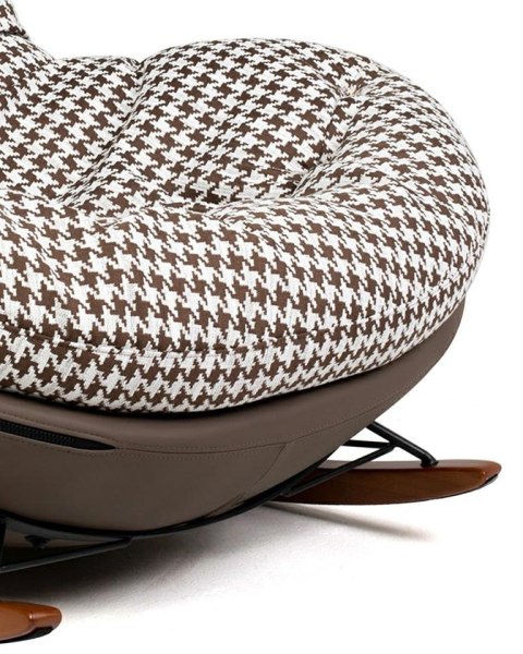 WYGODNY FOTEL BUJANY RETRO, PEPITKA, BRĄZOWY, DO SALONU, WYPOCZYNKOWY WYGODNY FOTEL BUJANY RETRO, PEPITKA, BRĄZOWY, DO SALONU, WYPOCZYNKOWY