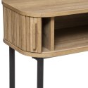 STOLIK KONSOLA VESTA, DĄB, LOFT, Z PÓŁKĄ, DO SALONU, CZARNY, STÓŁ, KAWOWY