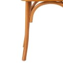 RUSTYKALNE KRZESŁO VINTAGE, DREWNO, BRĄZOWE, RATTAN, ELEGANCKIE, DO JADALNI