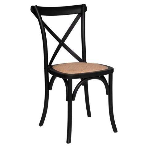 RUSTYKALNE KRZESŁO VINTAGE, DREWNO, CZARNE, RATTAN, ELEGANCKIE, DO JADALNI RUSTYKALNE KRZESŁO VINTAGE, DREWNO, CZARNE, RATTAN, ELEGANCKIE, DO JADALNI