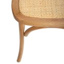 RUSTYKALNE KRZESŁO VINTAGE, LITE DREWNO, BUK, RATTAN, ELEGANCKIE DO JADALNI