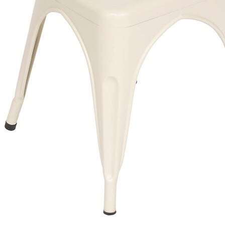 INDUSTRIALNE METALOWE BEŻOWE KRZESŁO, LOFT, DO KUCHNI, DO JADALNI, SALONU