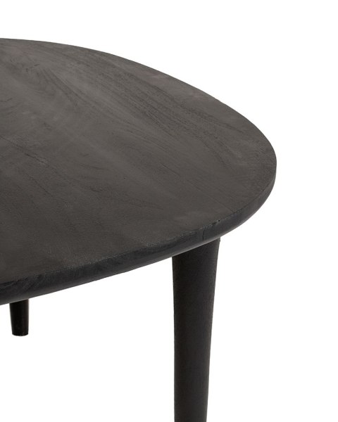 CZARNY STÓŁ LISBONA, LITE DREWNO, DO SALONU, DO JADALNI, ELEGANCKI, 120 CM CZARNY STÓŁ LISBONA, LITE DREWNO, DO SALONU, DO JADALNI, ELEGANCKI, 120 CM
