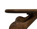 STOLIK KAWOWY OREGON, CIEMNY BRĄZOWY, DREWNO, DO SALONU, ELEGANCKI 120 CM