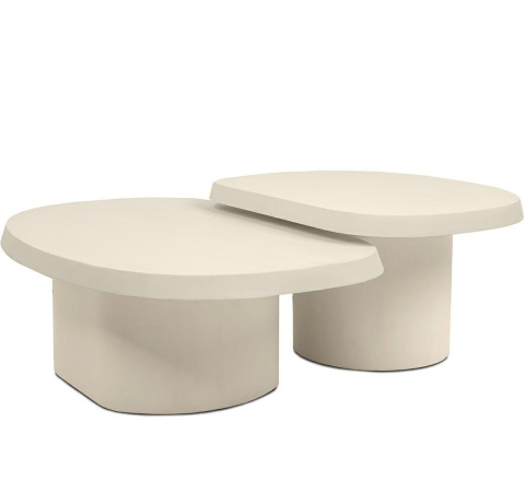 NOWOCZESNY ZESTAW STOLIKÓW KAOWYCH - NATURAL, BEŻOWE, ELEGANCKIE 90 CM, 2w1 NOWOCZESNY ZESTAW STOLIKÓW KAOWYCH - NATURAL, BEŻOWE, ELEGANCKIE 90 CM, 2w1