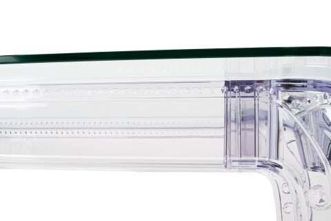 PRZEZROCZYSTY SZKLANY STÓŁ BAROKOWY, PROSTOKĄT, DO JADALNI GLAMOUR 160 CM PRZEZROCZYSTY SZKLANY STÓŁ BAROKOWY, PROSTOKĄT, DO JADALNI GLAMOUR 160 CM