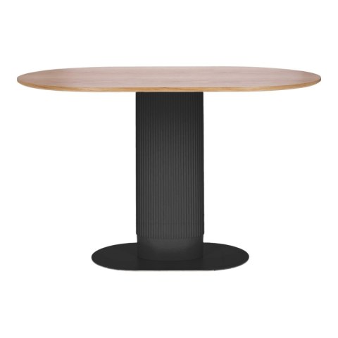 CZARNY STÓŁ MAXIM, DĄB, OWALNY, DO JADALNI, DO SALONU, NOWOCZESNY, 120 CM CZARNY STÓŁ MAXIM, DĄB, OWALNY, DO JADALNI, DO SALONU, NOWOCZESNY, 120 CM