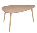 ZESTAW 2 STOLIKÓW KAWOWYCH - NATURAL, DO SALONU, DĄB, DREWNIANE 100 CM, 2w1