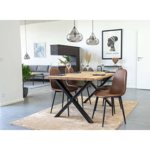 TAPICEROWANE BRĄZOWE KRZESŁO SCANDI LOFT, DO JADALNI, SALONU, NOWOCZESNE TAPICEROWANE BRĄZOWE KRZESŁO SCANDI LOFT, DO JADALNI, SALONU, NOWOCZESNE