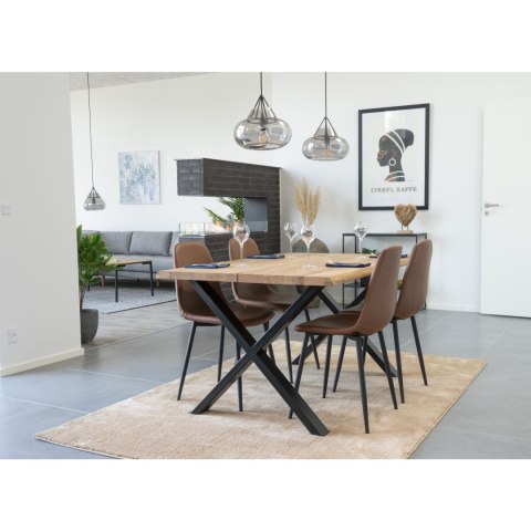 TAPICEROWANE BRĄZOWE KRZESŁO SCANDI LOFT, DO JADALNI, SALONU, NOWOCZESNE TAPICEROWANE BRĄZOWE KRZESŁO SCANDI LOFT, DO JADALNI, SALONU, NOWOCZESNE