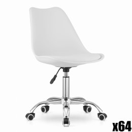Paleta 64 szt. - Krzesło obrotowe ALBA - białe