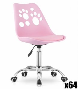 Paleta 64 szt. - Krzesło obrotowe PRINT - róż