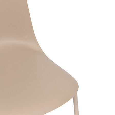 NOWOCZESNE BEŻOWE KRZESŁO NORIS, DO JADALNI, DO KUCHNI, LOFT, WYTRZYMAŁE