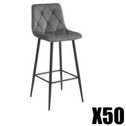 Paleta 50 szt. - Hoker NADO - ciemny szary aksamit / nogi czarne