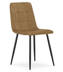 Krzesło KARA - brązowy aksamit / nogi czarne x 1