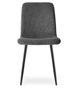 Krzesło RIFT - szary sztruks / nogi kolor czarny x 1