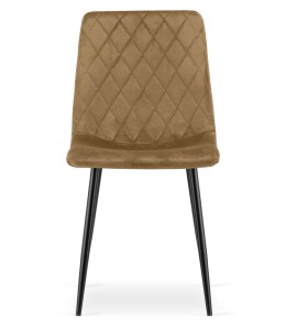 Krzesło TURIN - brązowy aksamit / nogi czarne x 1