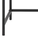 KONSOLA DENMARK, CZARNY METAL, MDF, DĄB, LOFT