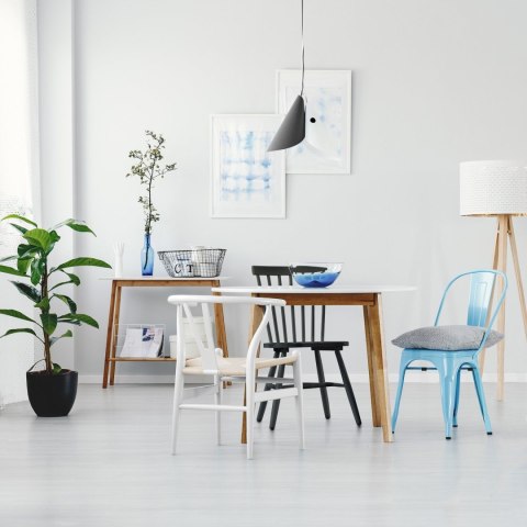 METALOWE CZERWONE KRZESŁO ARTPRO LOFT, INDUSTRIALNE, DO KUCHNI, DO JADALNI