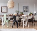 METALOWE ŻÓŁTE KRZESŁO ARTPRO LOFT, INDUSTRIALNE, DO KUCHNI, DO JADALNI