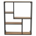INDUSTRIALNY REGAŁ DENMARK VIII DĄB, LOFT, 5 PÓŁEK, CZARNY METAL