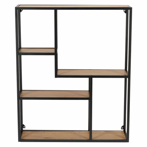 INDUSTRIALNY REGAŁ DENMARK VIII DĄB, LOFT, 5 PÓŁEK, CZARNY METAL