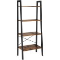 REGAŁ RUSTIQUE NA KSIĄŻKI, PÓŁKA, LOFT, INDUSTRIALNY, DO SALONU, 56 CM
