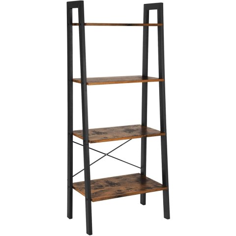 REGAŁ RUSTIQUE NA KSIĄŻKI, PÓŁKA, LOFT, INDUSTRIALNY, DO SALONU, 56 CM