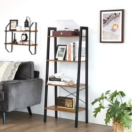 REGAŁ RUSTIQUE NA KSIĄŻKI, PÓŁKA, LOFT, INDUSTRIALNY, DO SALONU, 56 CM