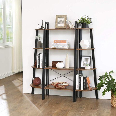 REGAŁ RUSTIQUE NA KSIĄŻKI, PÓŁKA, LOFT, INDUSTRIALNY, DO SALONU, 56 CM
