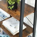REGAŁ RUSTIQUE NA KSIĄŻKI, PÓŁKA, LOFT, INDUSTRIALNY, DO SALONU, 56 CM