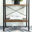 REGAŁ RUSTIQUE NA KSIĄŻKI, PÓŁKA, LOFT, INDUSTRIALNY, DO SALONU, 56 CM