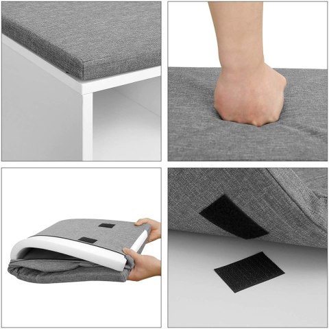 SZAFKA NA BUTY Z SIEDZISKIEM SEDILE, REGAŁ, BIAŁA, SZUFLADA, PRZEDPOKÓJ