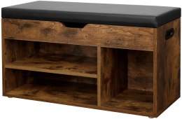 SZAFKA NA BUTY Z SIEDZISKIEM RUSTIQUE, REGAŁ, SCHOWEK, LOFT, RUSTYKALNA