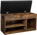 SZAFKA NA BUTY Z SIEDZISKIEM RUSTIQUE, REGAŁ, SCHOWEK, LOFT, RUSTYKALNA