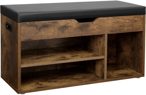 SZAFKA NA BUTY Z SIEDZISKIEM RUSTIQUE, REGAŁ, SCHOWEK, LOFT, RUSTYKALNA