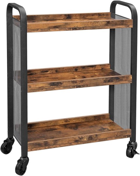 REGAŁ SZAFKA CAMPAGNE, LOFT, INDUSTRIALNY, DO SALONU, NA KSIĄŻKI, 66 CM