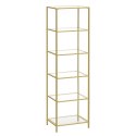 REGAŁ AURELIA NA KSIĄŻKI, PÓŁKA DO SALONU, LOFT, BIUROWY, OTWARTY, 177 CM