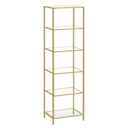 REGAŁ AURELIA NA KSIĄŻKI, PÓŁKA DO SALONU, LOFT, BIUROWY, OTWARTY, 177 CM